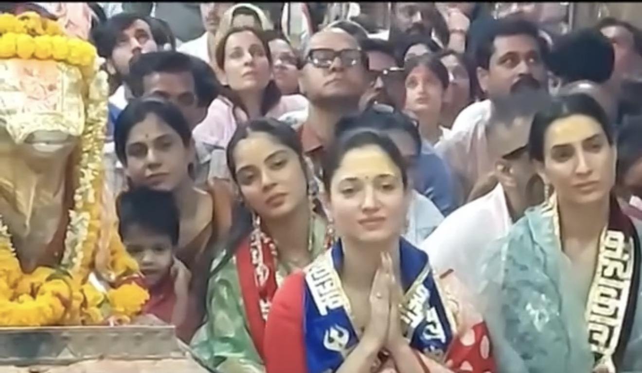 महाकाल की भक्ति में लीन दिखीं तमन्ना भाटिया, उज्जैन में की भस्म आरती और पूजा-अर्चना